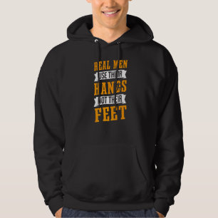 Handbal Echte Mannen gebruiken hun handen handbal Hoodie