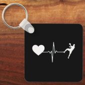 Handbal Handbalspeler Hartslag Sleutelhanger (Voorkant)