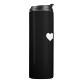 Handbal Handbalspeler Hartslag Thermosbeker (Gedraaid links)