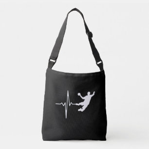 Handbal - Hartslag van handbalspeler Crossbody Tas
