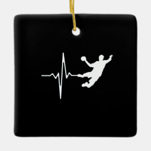 Handbal - Hartslag van handbalspeler Keramisch Ornament