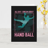 Handbal is mijn leven kaart (Gele Bloem)