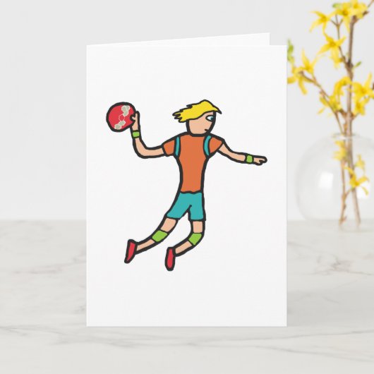 Handbal Kaart (Gele Bloem)