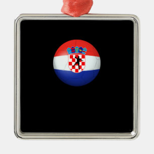Handbal - Kroatië Flag Toernooi T-shirt Metalen Ornament
