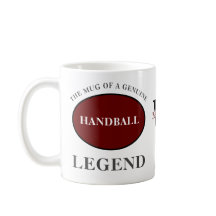 Handbal Legend Monogram Voeg Jouw naam Verjaardag 