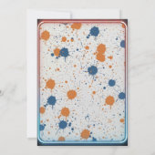 Handbal Mania Verjaardagsuitnodiging Kaart (Achterkant)