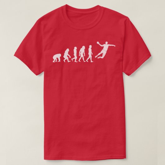 Handbal Mannen Evolution Sportgeschenk T-shirt (Design voorkant)