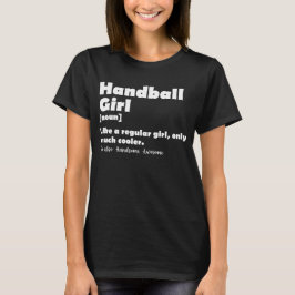 Handbal Meisje Grappig Woordenboek Definitie T-shirt