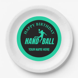 Handbal Meisje Verjaardag, Handbal Speler Cadeau Papieren Bordje