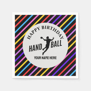 Handbal Meisje Verjaardag, Handbal Speler Cadeau Servet