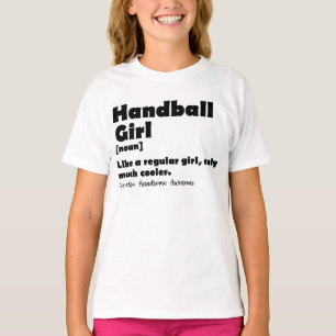 Handbal Meisje Woordenboek Definitie Grappig Handb T-shirt