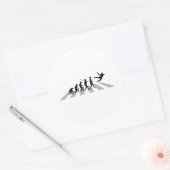 Handbal Ronde Sticker (Envelop)