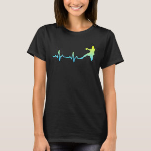 Handbal Speler Fans Coach Hartslag T-shirt