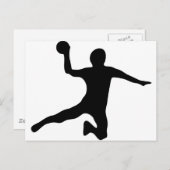 handbal spieler dodgeball briefkaart (Voorkant / Achterkant)