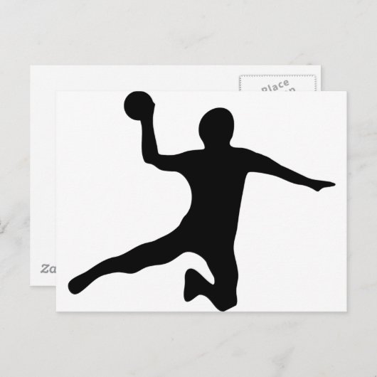 handbal spieler dodgeball briefkaart (Voorkant / Achterkant)