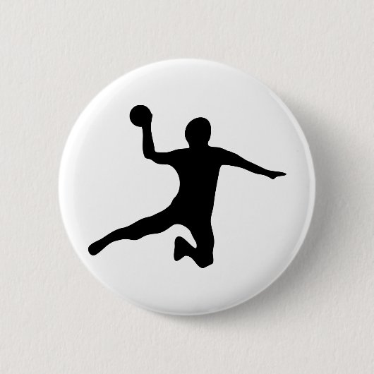 handbal spieler dodgeball ronde button 5,7 cm (Voorkant)