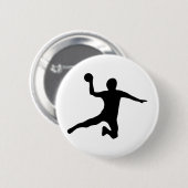handbal spieler dodgeball ronde button 5,7 cm (Voorkant /achterkant)