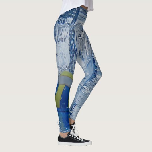 Handbal valt gewoon in het water Fotografie Leggings (Rechts)