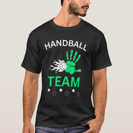 Handbal voor altijd Handbalspeler Handbalteam coa T-shirt (Voorkant)
