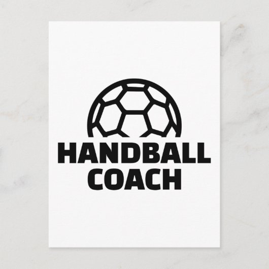 Handbalcoach Briefkaart (Voorkant)