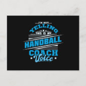 Handbalcoach Briefkaart (Voorkant)