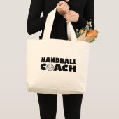 Handbalcoach Grote Tote Bag (Voorkant (product))