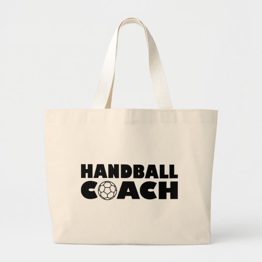 Handbalcoach Grote Tote Bag (Voorkant)
