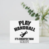 Handbaldesign Briefkaart (Staand voorkant)