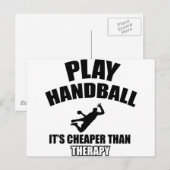 Handbaldesign Briefkaart (Voorkant / Achterkant)
