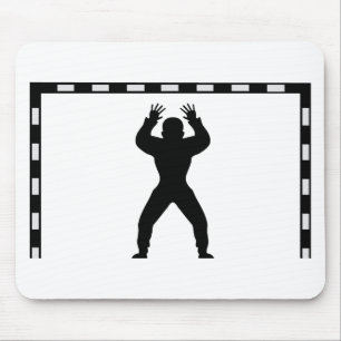handbaldoel dieptepictogram muismat