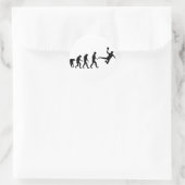 handbalevolutie ronde sticker (Tas)