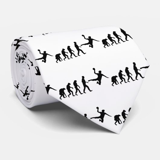 handbalevolutie stropdas (Opgerold)