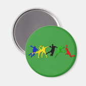 Handbalgift voor handbalspelers en fans magneet (Voorkant / Achterkant)