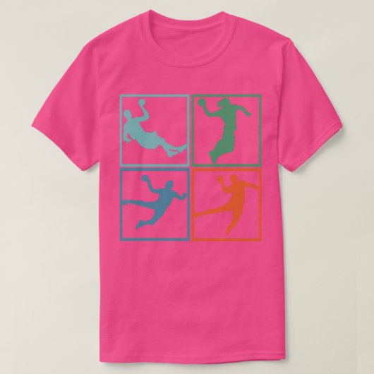 Handbalhandbal voor Retro Handball T-shirt (Design voorkant)
