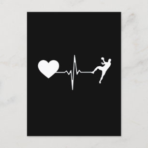 Handbalhandbalspeler hartslag briefkaart