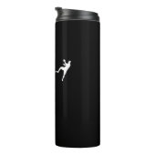 Handbalhandbalspeler hartslag thermosbeker (Geroteerd rechts)
