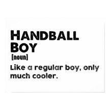 Handbaljongen Definitie Grappige Handbalspeler