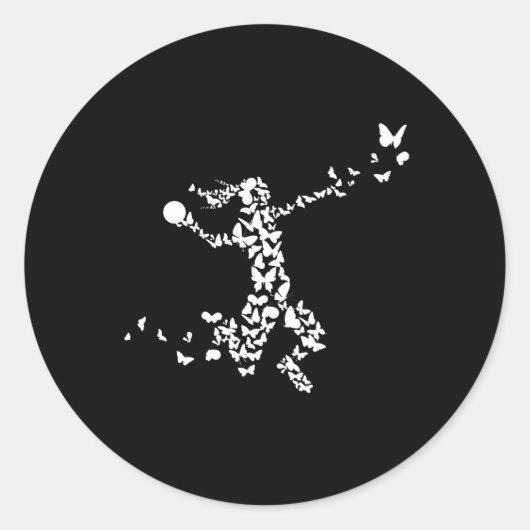 Handbalknoppen Ronde Sticker (Voorkant)