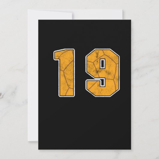Handball 19 th Birthday Celebration Sports Gift Kaart (Voorkant)