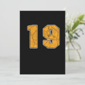 Handball 19 th Birthday Celebration Sports Gift Kaart (Staand voorkant)