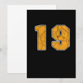 Handball 19 th Birthday Celebration Sports Gift Kaart (Voorkant / Achterkant)