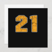 Handball 21 st Birthday Celebration Sports Gift Kaart (Voorkant / Achterkant)