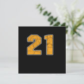 Handball 21 st Birthday Celebration Sports Gift Kaart (Staand voorkant)