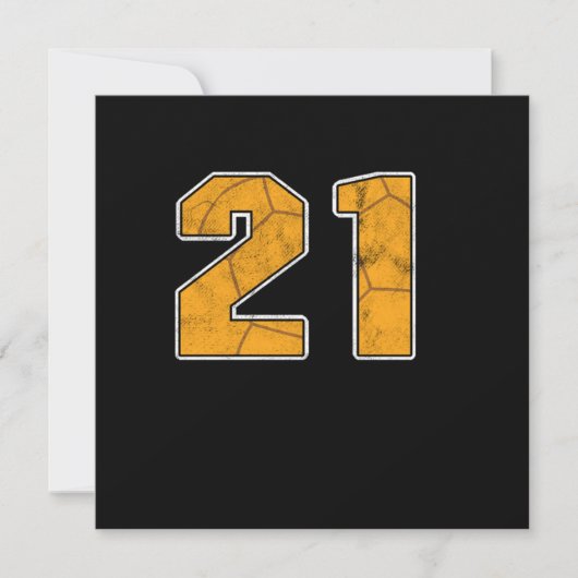 Handball 21 st Birthday Celebration Sports Gift Kaart (Voorkant)