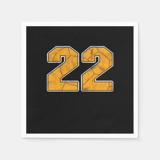 Handball 22 and Birthday Celebration Sports Gift Servet (Voorkant)