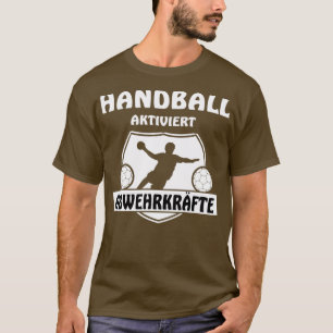 Handball activeert de sport van de verdedigingspos t-shirt