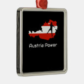 Handball — Austria Power Austria Shirt Metalen Ornament (Rechts)