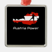 Handball — Austria Power Austria Shirt Metalen Ornament (Voorkant)