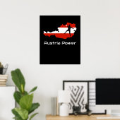 Handball — Austria Power Austria Shirt Poster (Thuiskantoor)