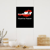 Handball — Austria Power Austria Shirt Poster (Keuken)
